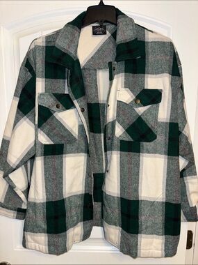 Heavy Flannel Plaid HFX Button Up Jacket